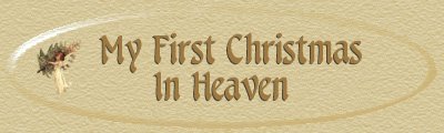 My First Christmas In Heaven Banner