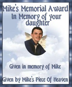 Mike's Memorial Award - For a daughter